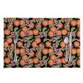 Apricot And Flower Pattern Print Placemat