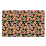 Apricot And Flower Pattern Print Polyester Doormat