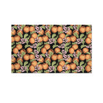 Apricot And Flower Pattern Print Polyester Flag