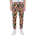 Apricot And Flower Pattern Print Joggers