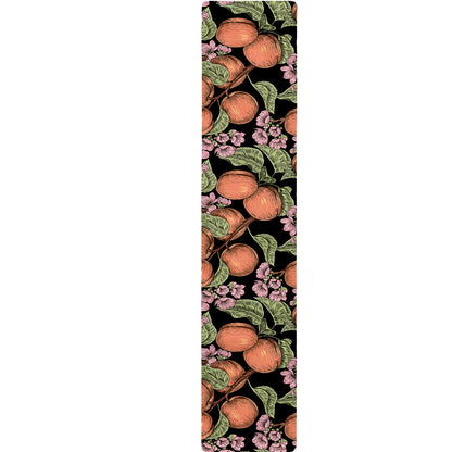 Apricot And Flower Pattern Print Table Runner