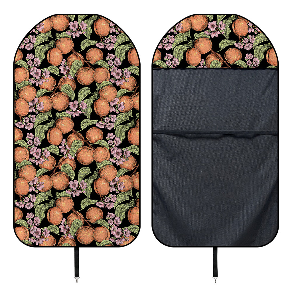 Apricot And Flower Pattern Print Waterproof Car Seat Cover