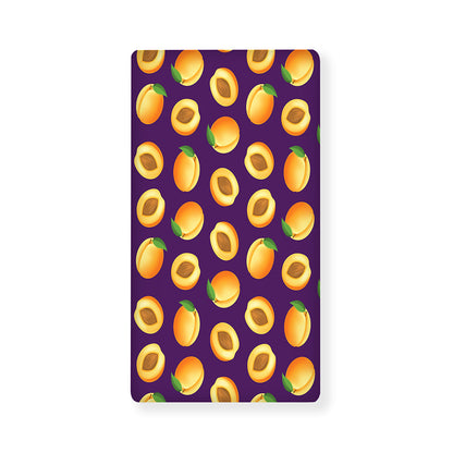 Apricot Fruit Pattern Print Baby Crib Sheet