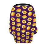Apricot Fruit Pattern Print Baby Seat Cover