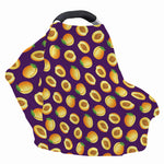 Apricot Fruit Pattern Print Baby Seat Cover