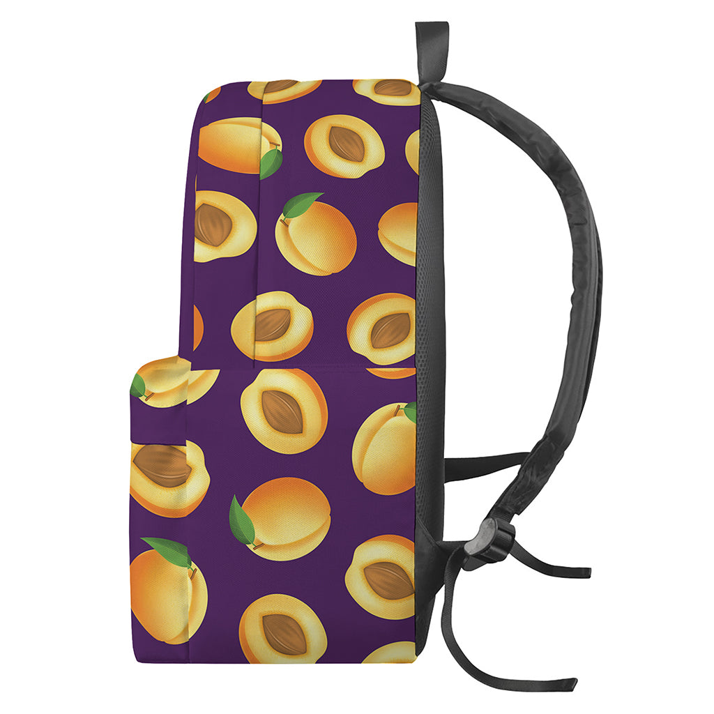 Apricot Fruit Pattern Print Backpack