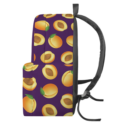 Apricot Fruit Pattern Print Backpack