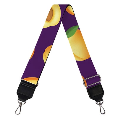 Apricot Fruit Pattern Print Bag Strap