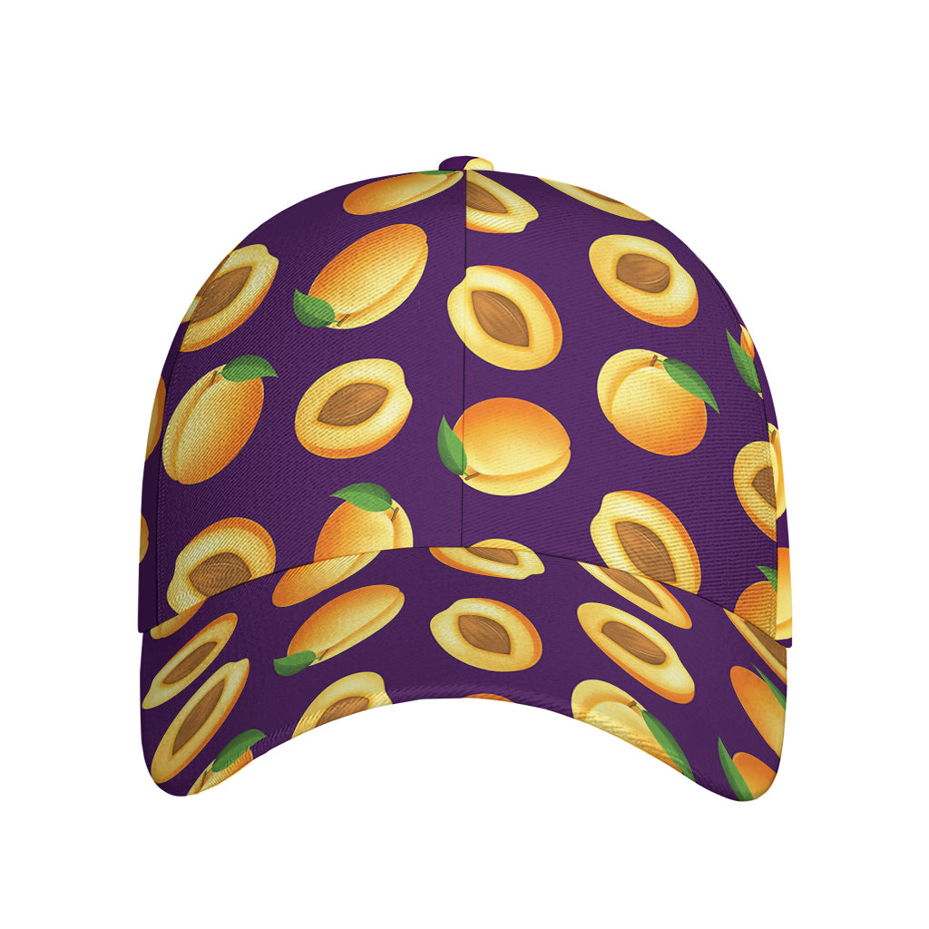 Apricot Fruit Pattern Print Baseball Cap