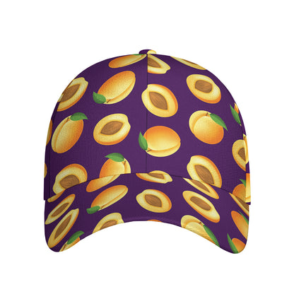 Apricot Fruit Pattern Print Baseball Cap