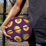 Apricot Fruit Pattern Print Basketball