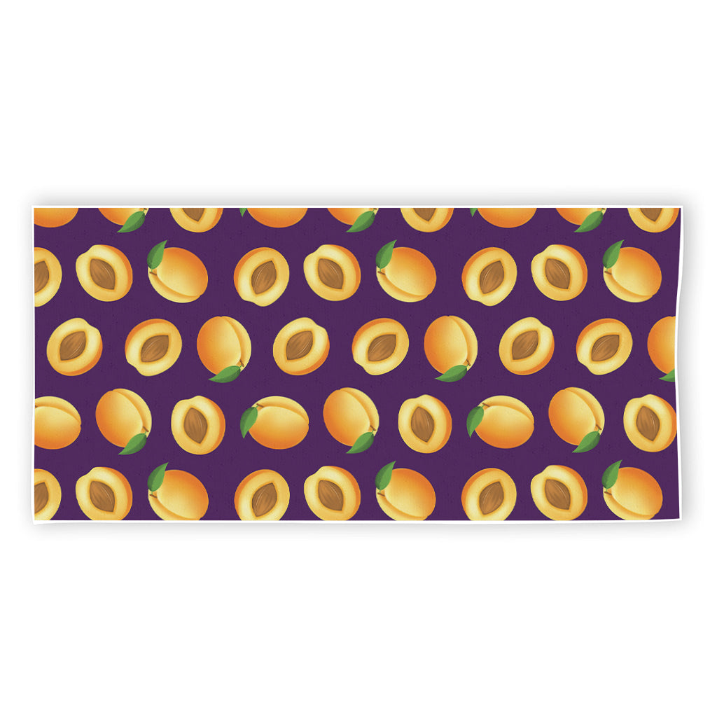 Apricot Fruit Pattern Print Beach Towel