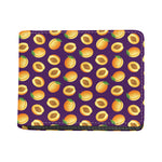 Apricot Fruit Pattern Print Bifold Wallet