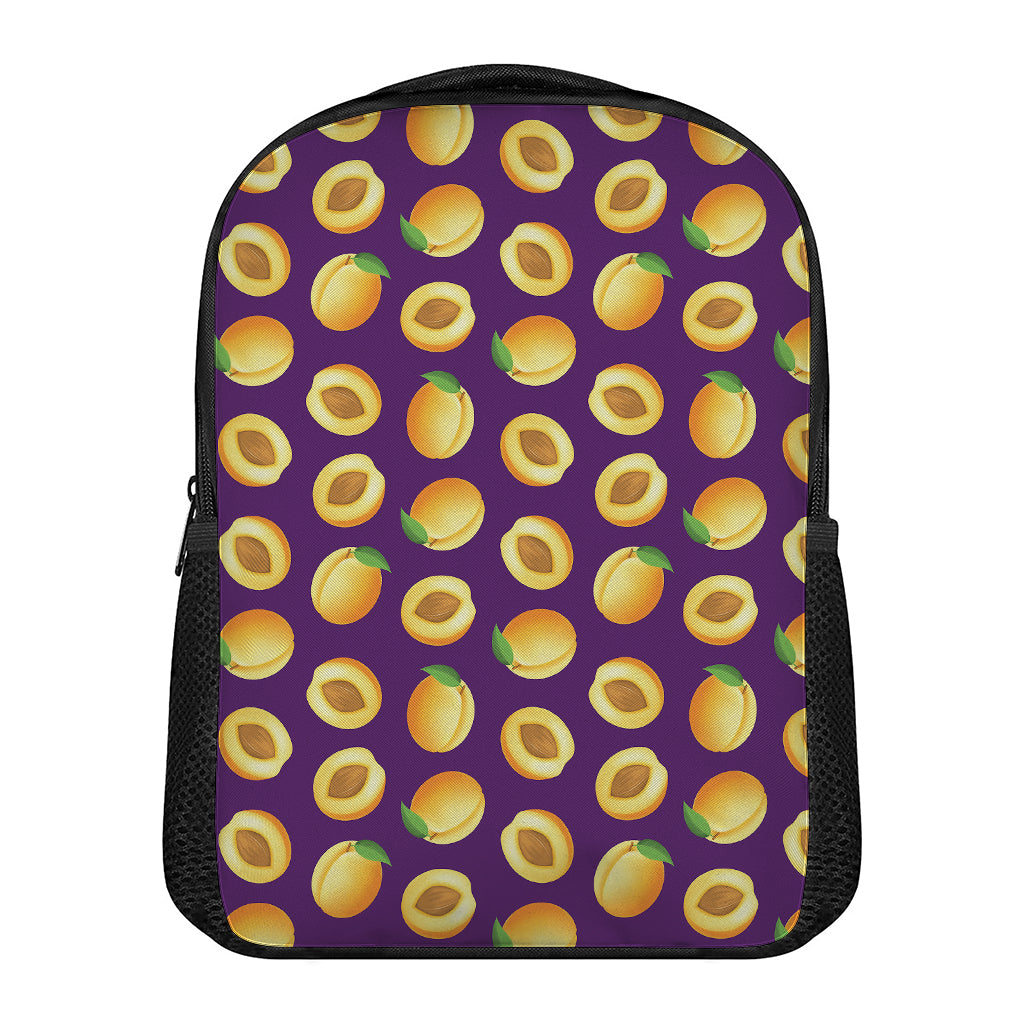 Apricot Fruit Pattern Print Casual Backpack