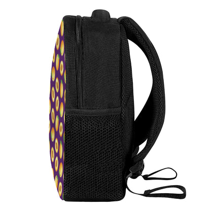 Apricot Fruit Pattern Print Casual Backpack