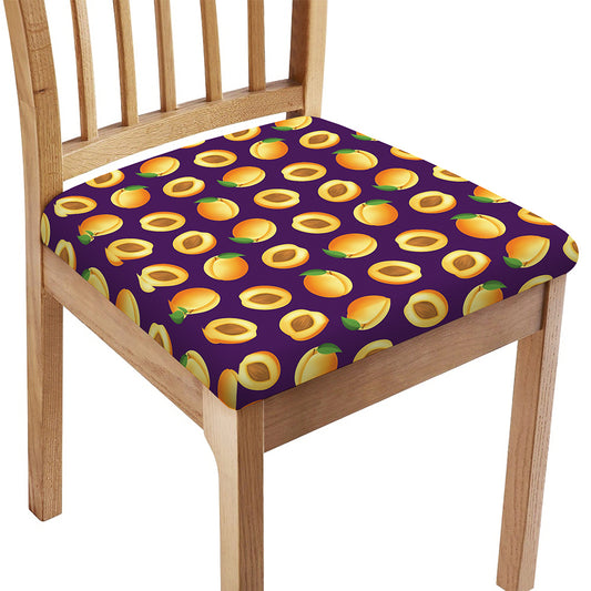 Apricot Fruit Pattern Print Chair Cushion Cover