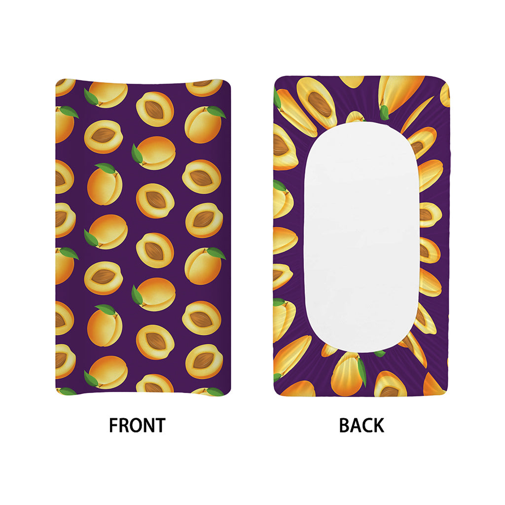 Apricot Fruit Pattern Print Changing Pad Cover