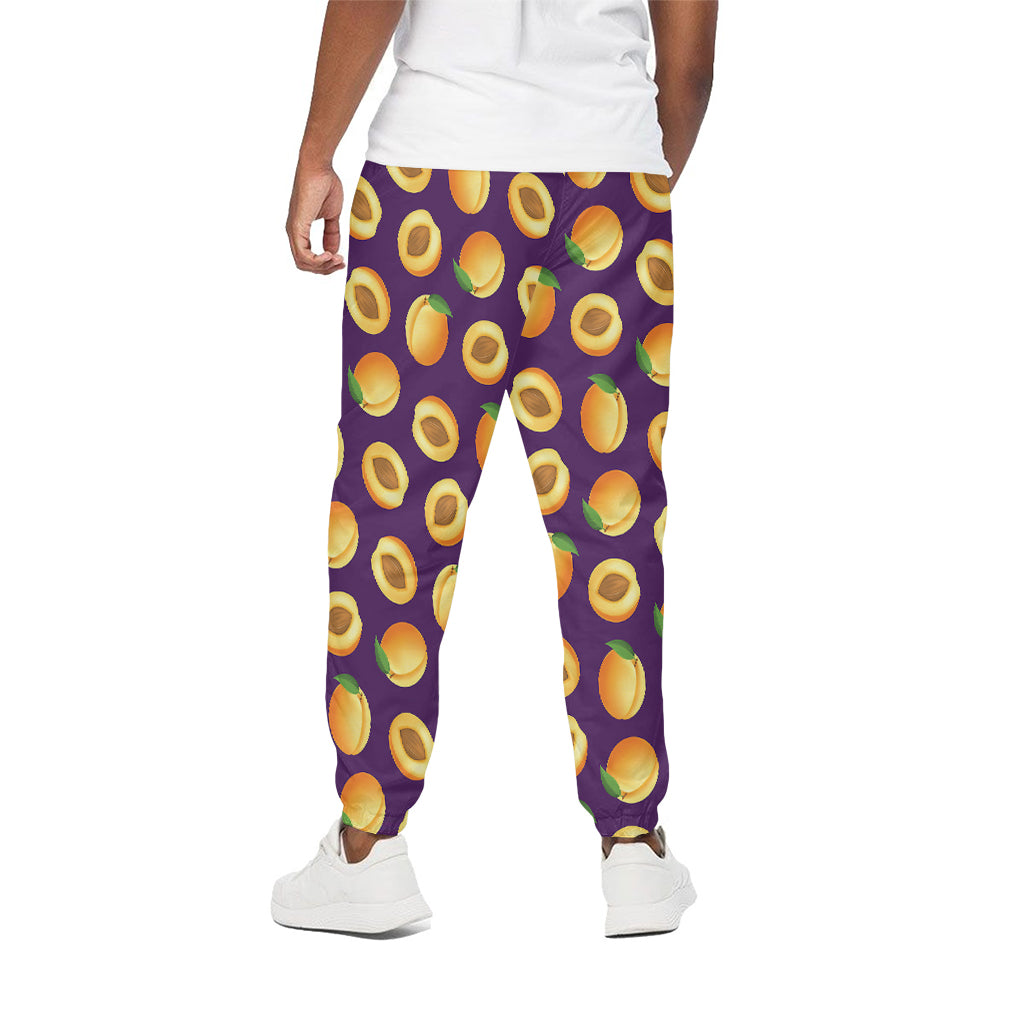 Apricot Fruit Pattern Print Cotton Pants