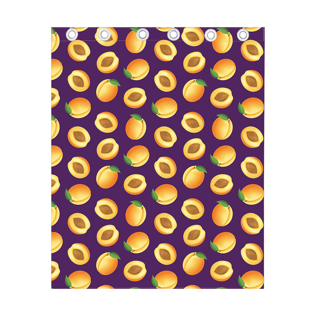 Apricot Fruit Pattern Print Curtain