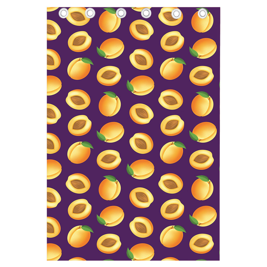 Apricot Fruit Pattern Print Curtain
