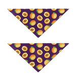 Apricot Fruit Pattern Print Dog Bandana