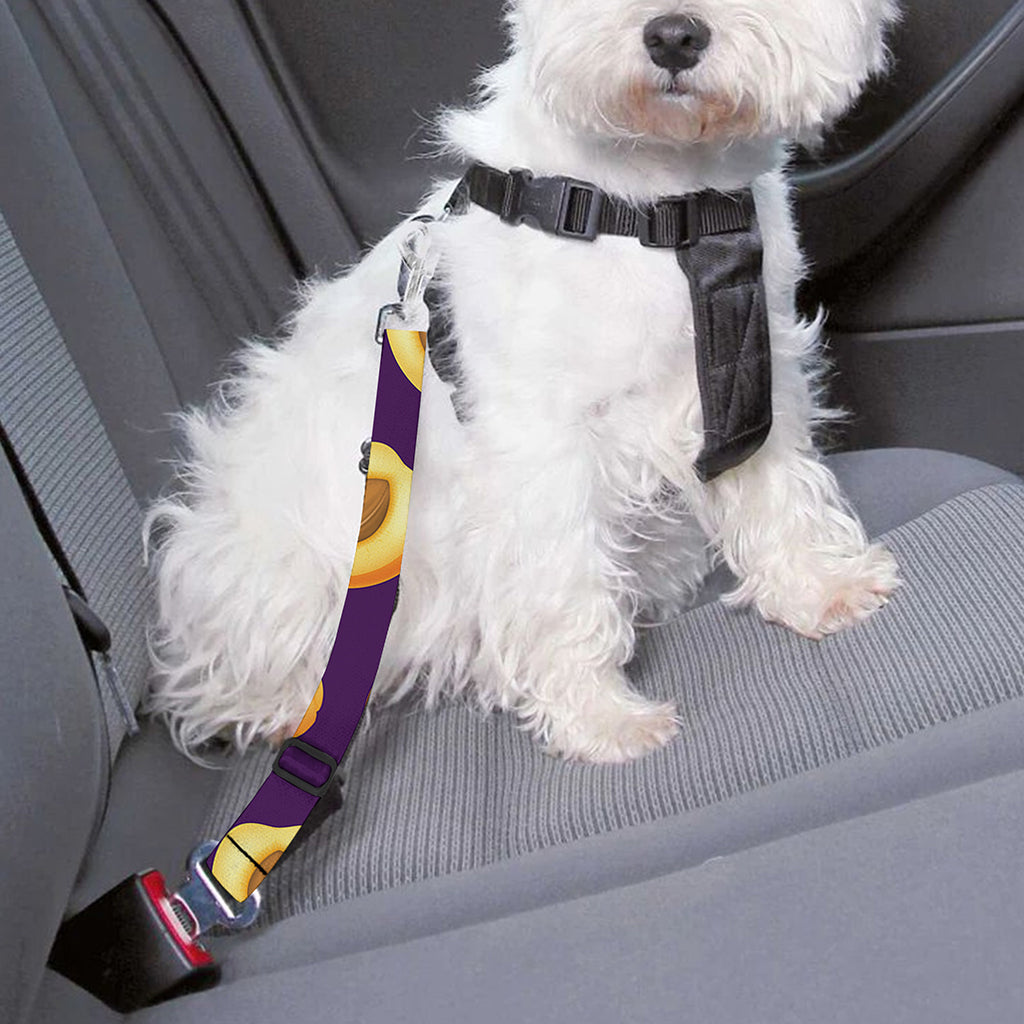 Apricot Fruit Pattern Print Dog Seat Belt