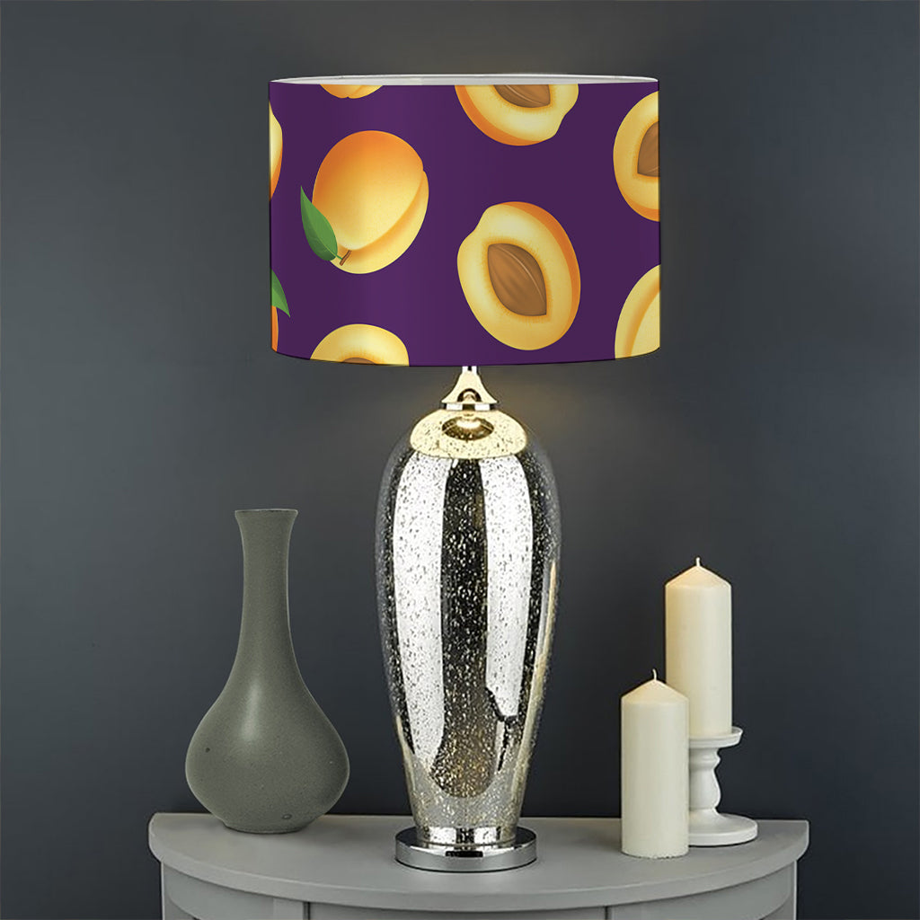 Apricot Fruit Pattern Print Drum Lamp Shade
