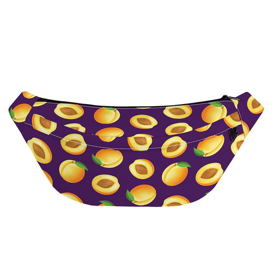 Apricot Fruit Pattern Print Fanny Pack