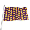 Apricot Fruit Pattern Print Flag