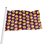 Apricot Fruit Pattern Print Flag