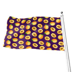 Apricot Fruit Pattern Print Flag