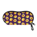 Apricot Fruit Pattern Print Glasses Case