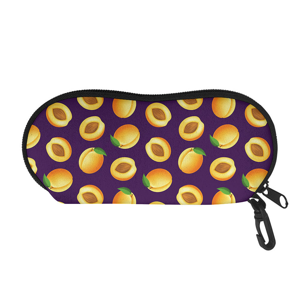 Apricot Fruit Pattern Print Glasses Case