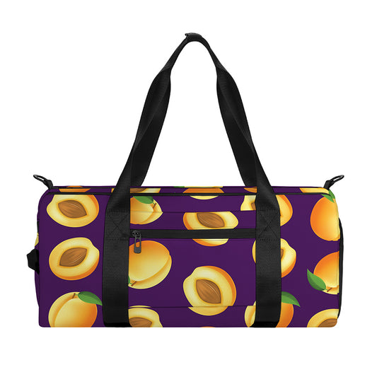 Apricot Fruit Pattern Print Gym Bag