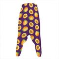 Apricot Fruit Pattern Print Hammer Pants