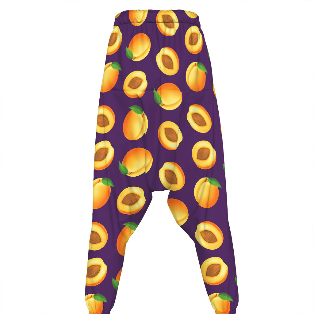 Apricot Fruit Pattern Print Hammer Pants