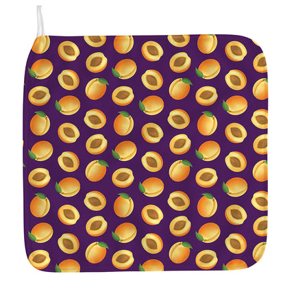 Apricot Fruit Pattern Print Hand Towel