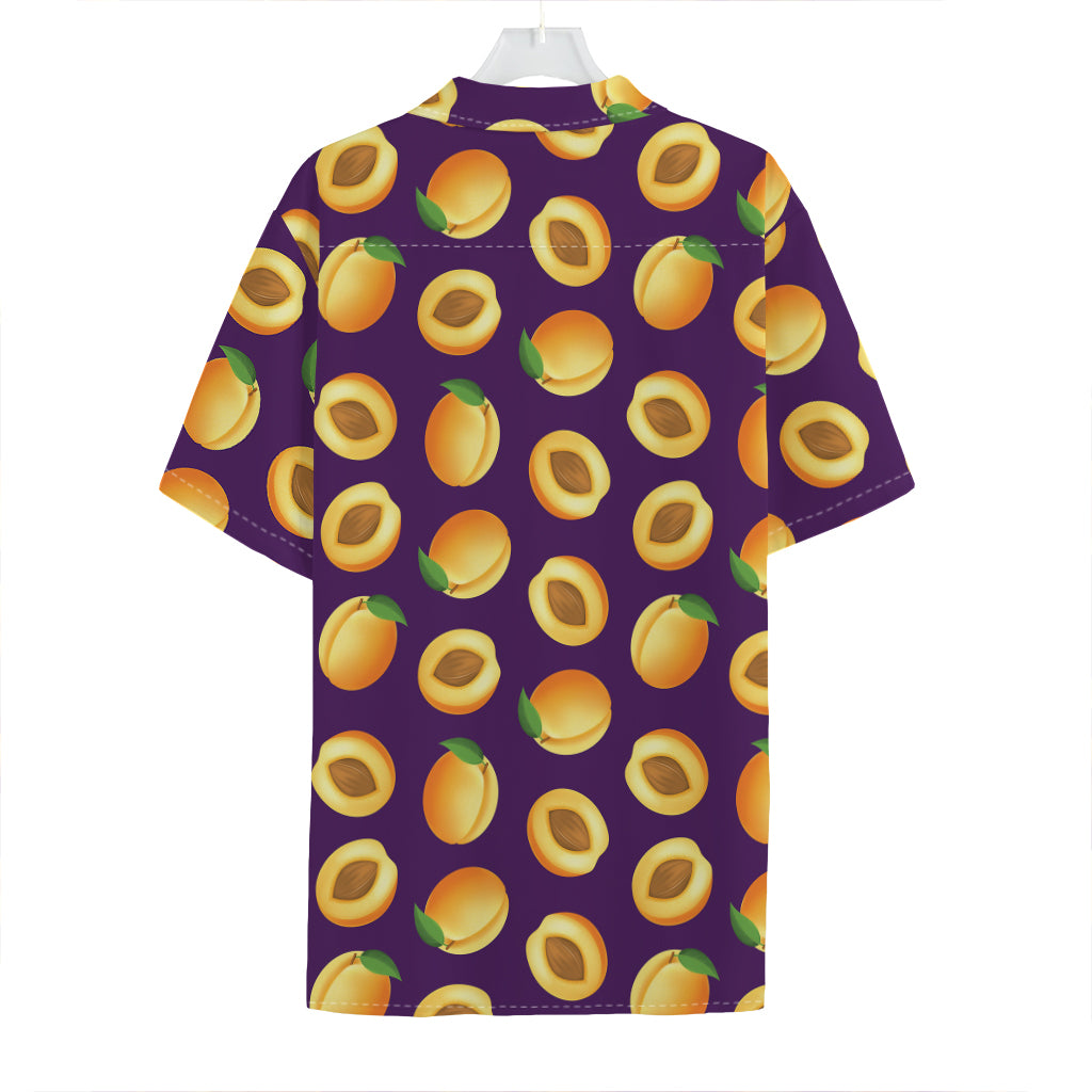 Apricot Fruit Pattern Print Hawaiian Shirt