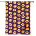 Apricot Fruit Pattern Print House Flag