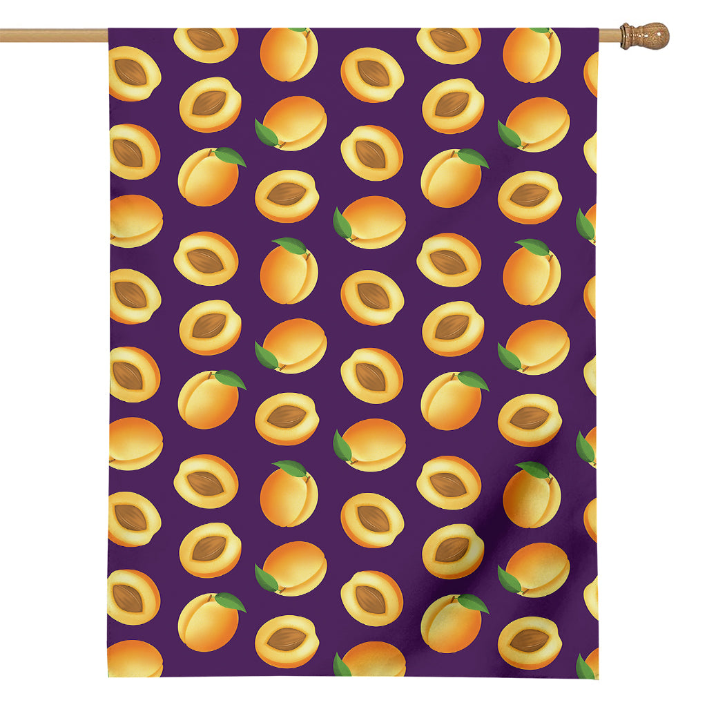 Apricot Fruit Pattern Print House Flag