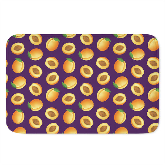 Apricot Fruit Pattern Print Indoor Door Mat