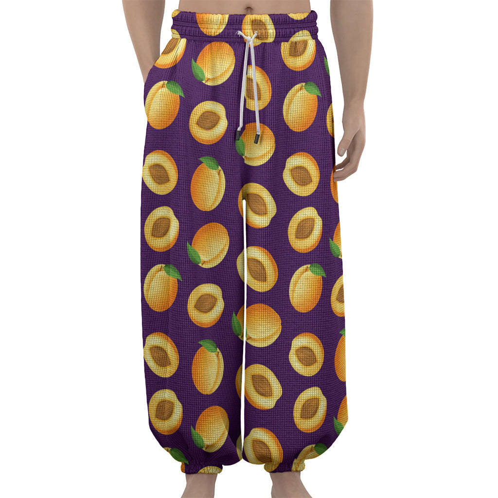 Apricot Fruit Pattern Print Lantern Pants
