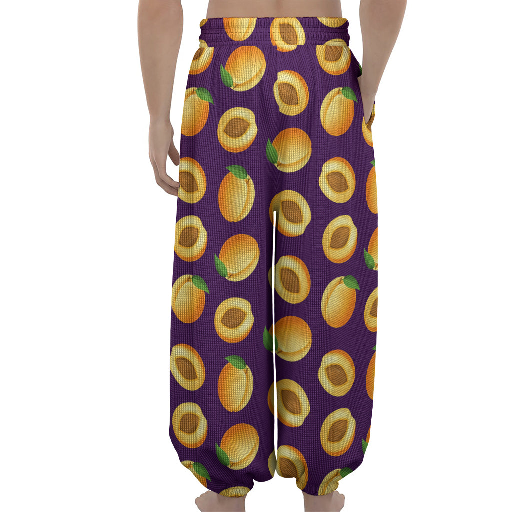 Apricot Fruit Pattern Print Lantern Pants