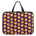 Apricot Fruit Pattern Print Laptop Sleeve With Handle