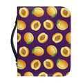 Apricot Fruit Pattern Print Leather Bible Cover