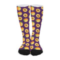 Apricot Fruit Pattern Print Long Socks