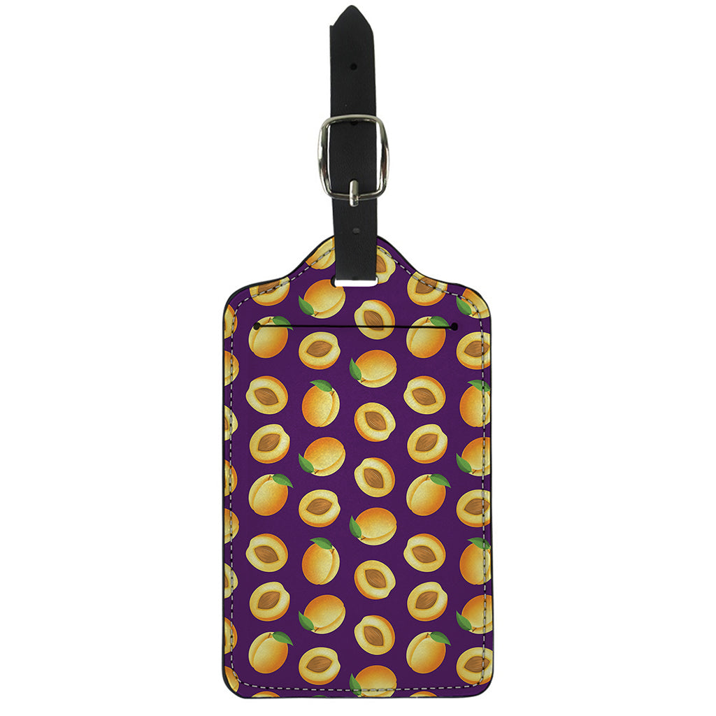 Apricot Fruit Pattern Print Luggage Tag