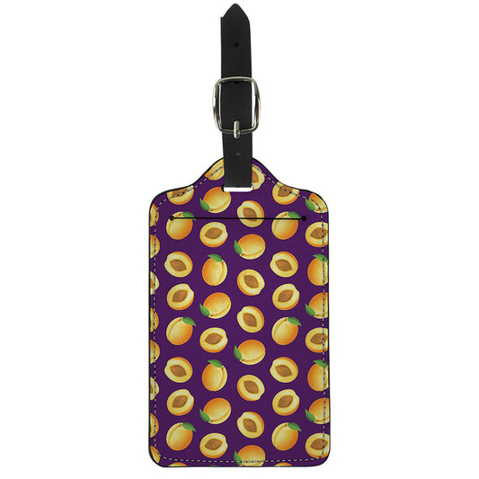 Apricot Fruit Pattern Print Luggage Tag