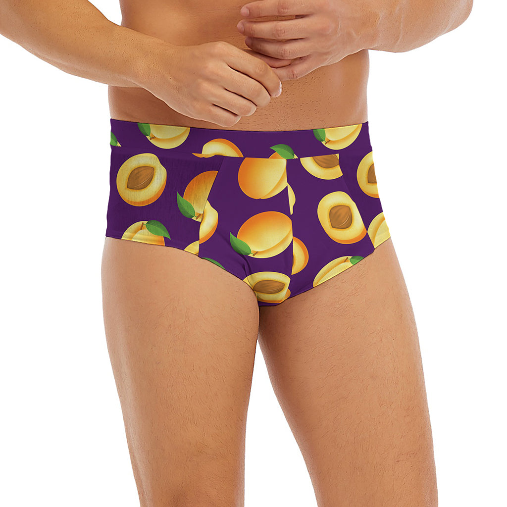 Apricot Fruit Pattern Print Men's Briefs