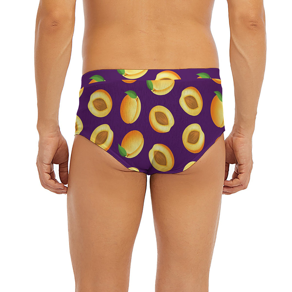Apricot Fruit Pattern Print Men's Briefs